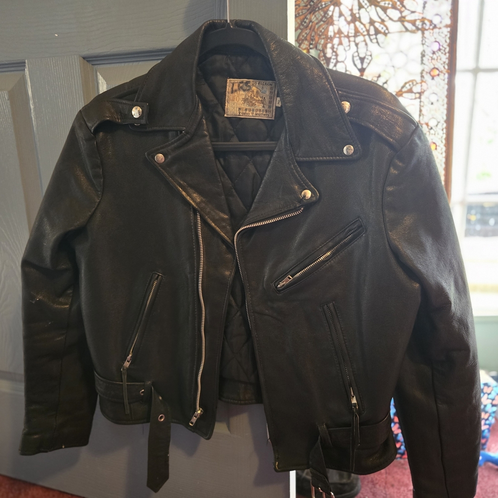 Classic Black Leather Biker Jacket